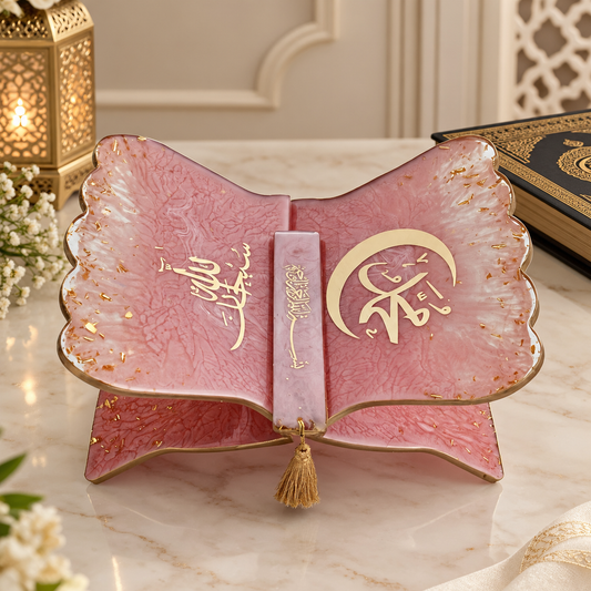 Royal Blush Luxury Quran Resin Rehal