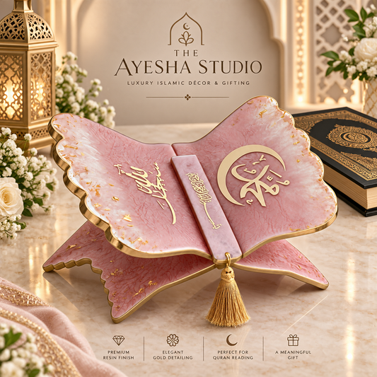 Royal Blush Luxury Quran Resin Rehal